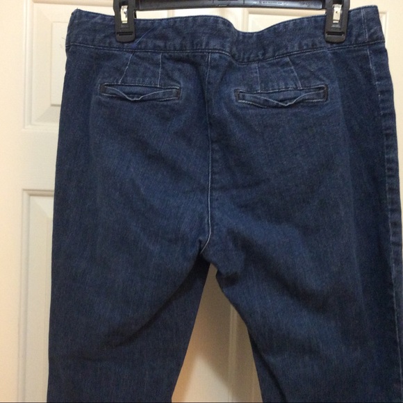 j.jill stretch 14 P side zip denim jeans - Picture 2 of 3